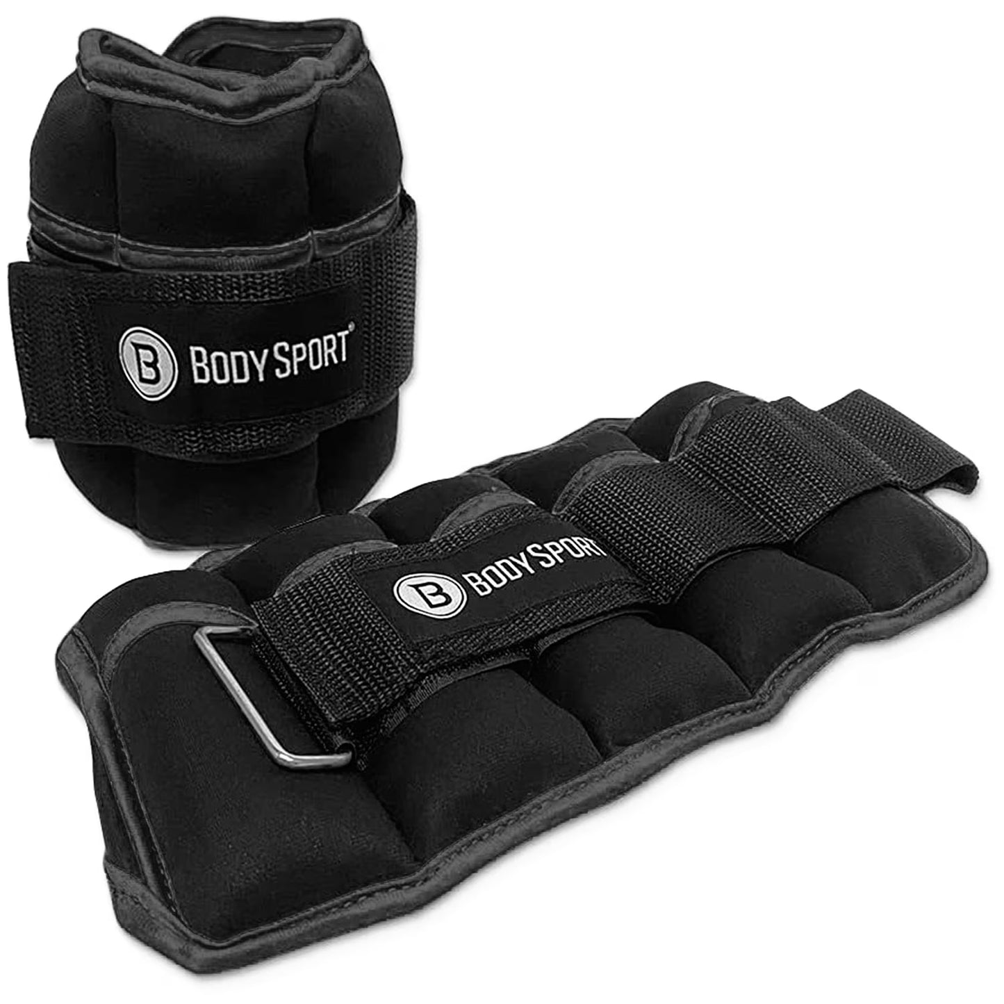 1 Pound – 5 Pound Black/Black Adjustable Ankle Weights for Men, Women, and Kids – Workout Aid for Added Resistance