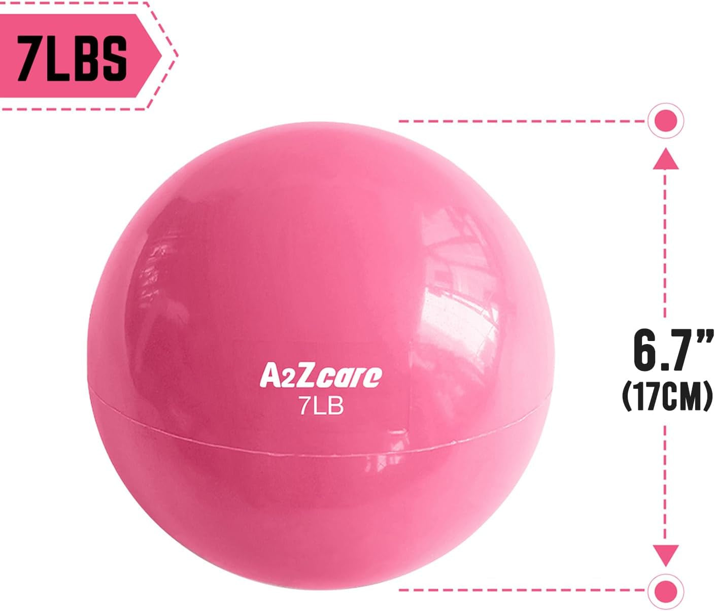 Toning Ball - Weighted Toning Exercise Ball - Soft Weighted Medicine Ball for Pilates, Yoga, Physical Therapy and Fitness