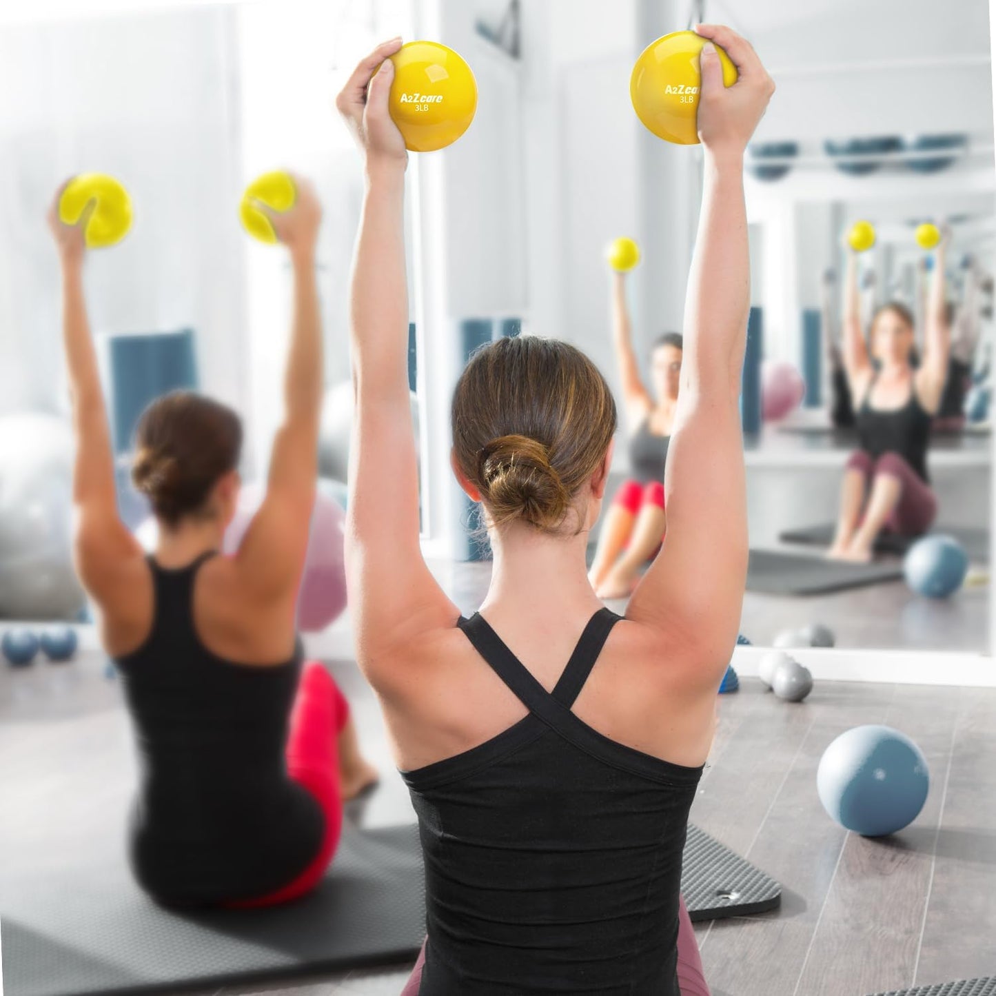 Toning Ball - Weighted Toning Exercise Ball - Soft Weighted Medicine Ball for Pilates, Yoga, Physical Therapy and Fitness