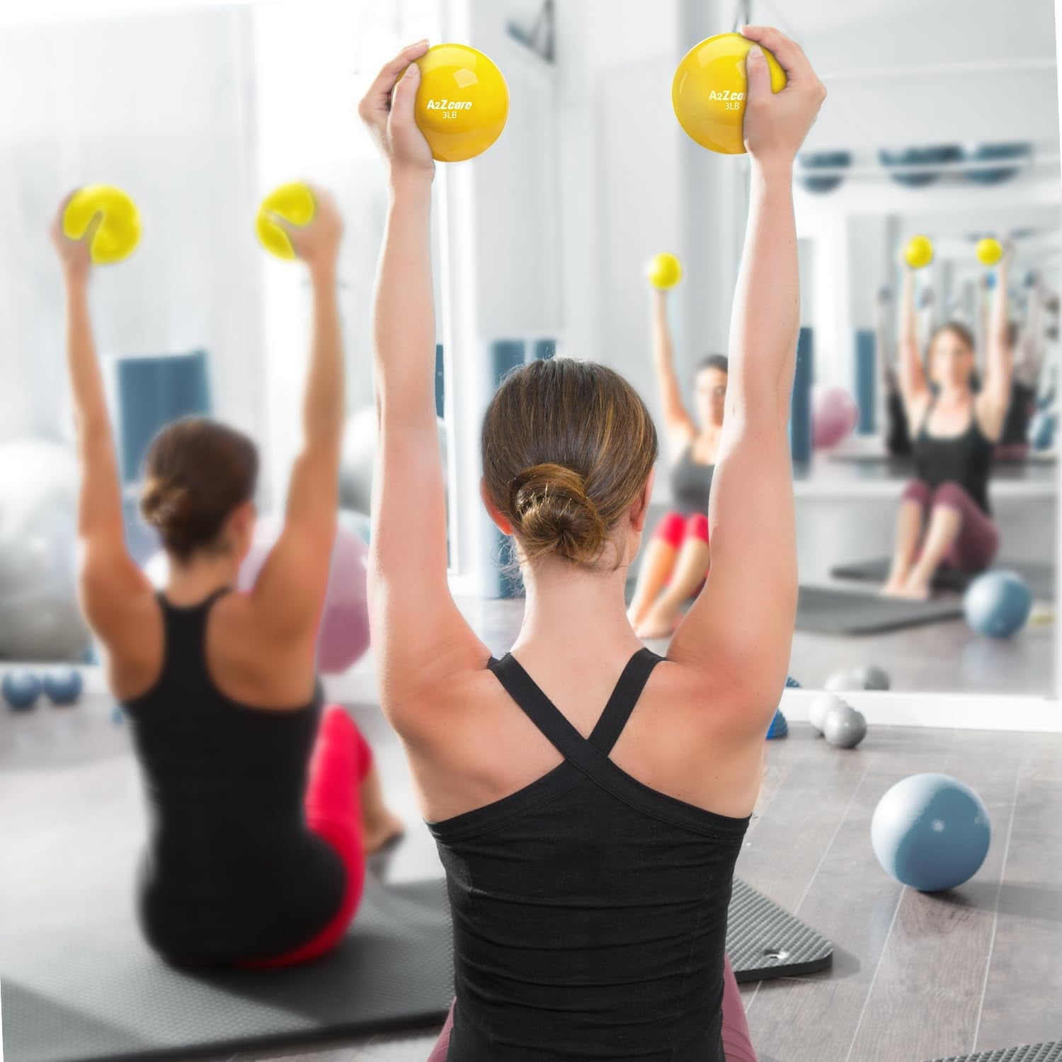 Toning Ball - Weighted Toning Exercise Ball - Soft Weighted Medicine Ball for Pilates, Yoga, Physical Therapy and Fitness